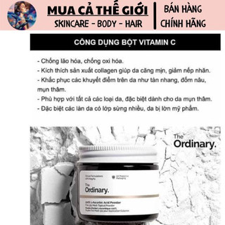 [Thanh Lý Date 2/2024]Bột Vitamin C The Ordinary 100% L-Ascorbic Acid Powder 20g