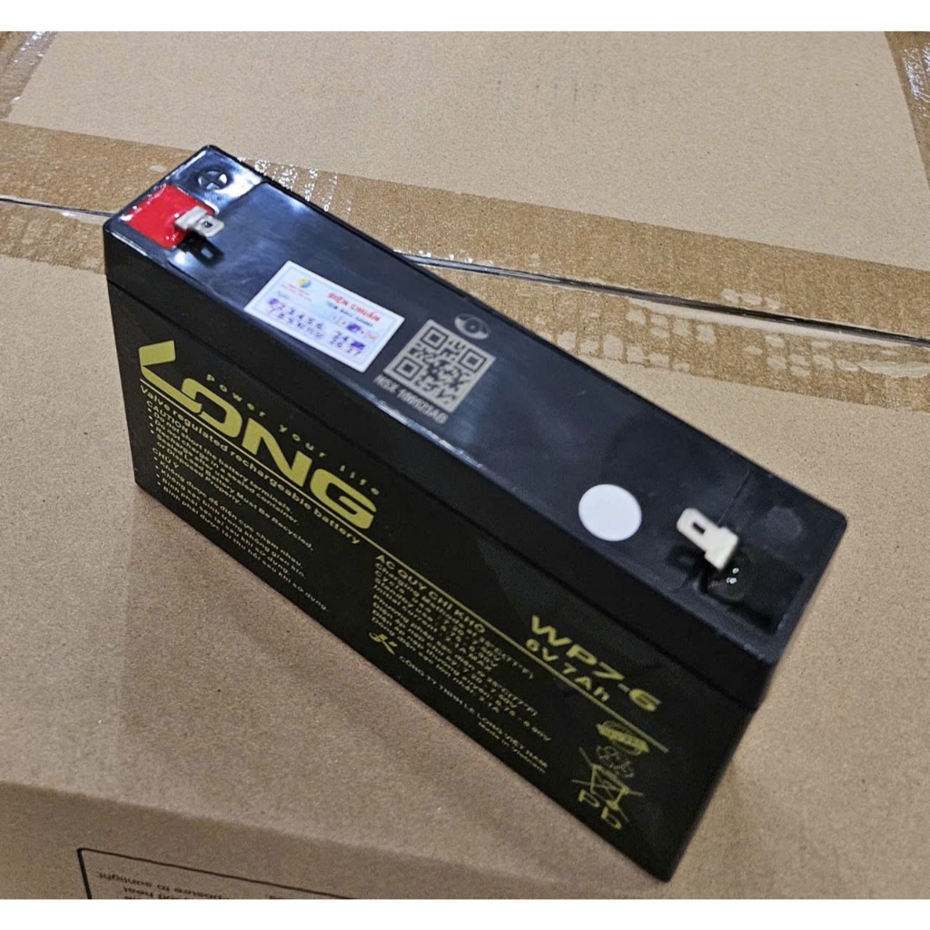 Ắc quy 6V-7Ah Long WP7-6 ( pin 6V-7Ah)