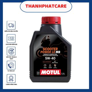 Nhớt xe tay ga Motul Scooter Power Le 5W40 ( Tổng Hợp 100%) SN MB 800ML