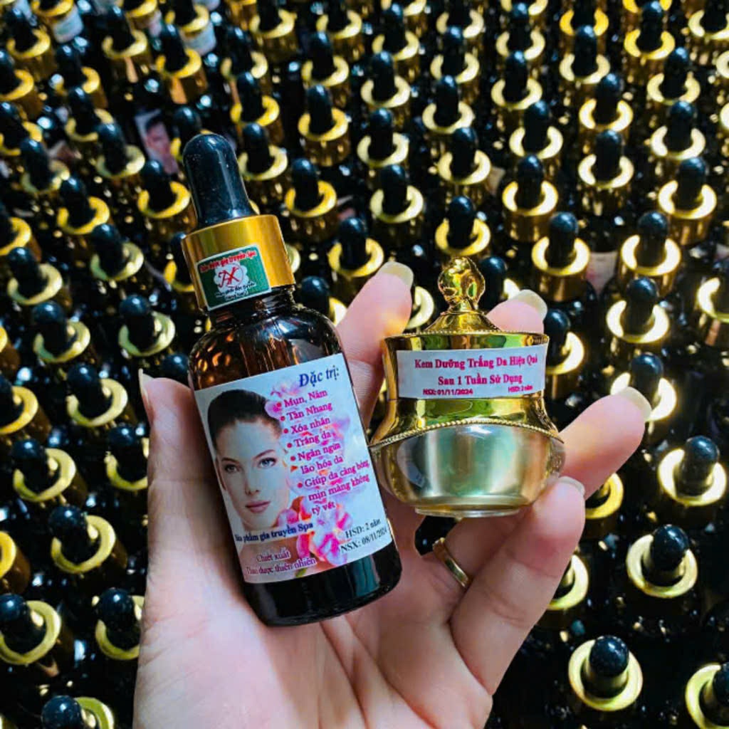 Combo Kem Face Tái Tạo Da Gia Truyền Giúp Da Căng Bóng Mịn Màng Sạch Nám Mụn Tàn Nhang