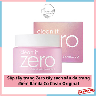  Sáp tẩy trang Z​e​r​o tẩy sach sâu da trang điểm Banila Co C​l​e​a​n O​r​i​g​i​n​a​l 25ml 