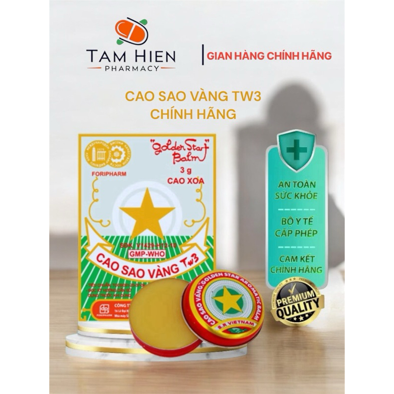 (Giá sỉ) Cao sao vàng, dầu cù là TW3 hàng chính hãng 3 gram - 8 gram