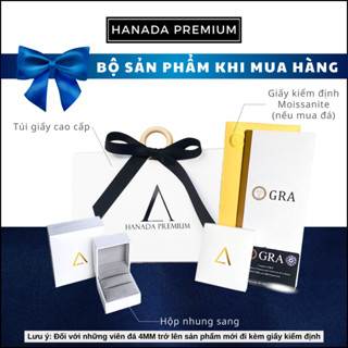 Combo Túi Giấy + Hộp Đựng Trang Sức Hanada Premium Sang Trọng Cao Cấp Túi Đựng Quà Tặng 23.5x16x6CM