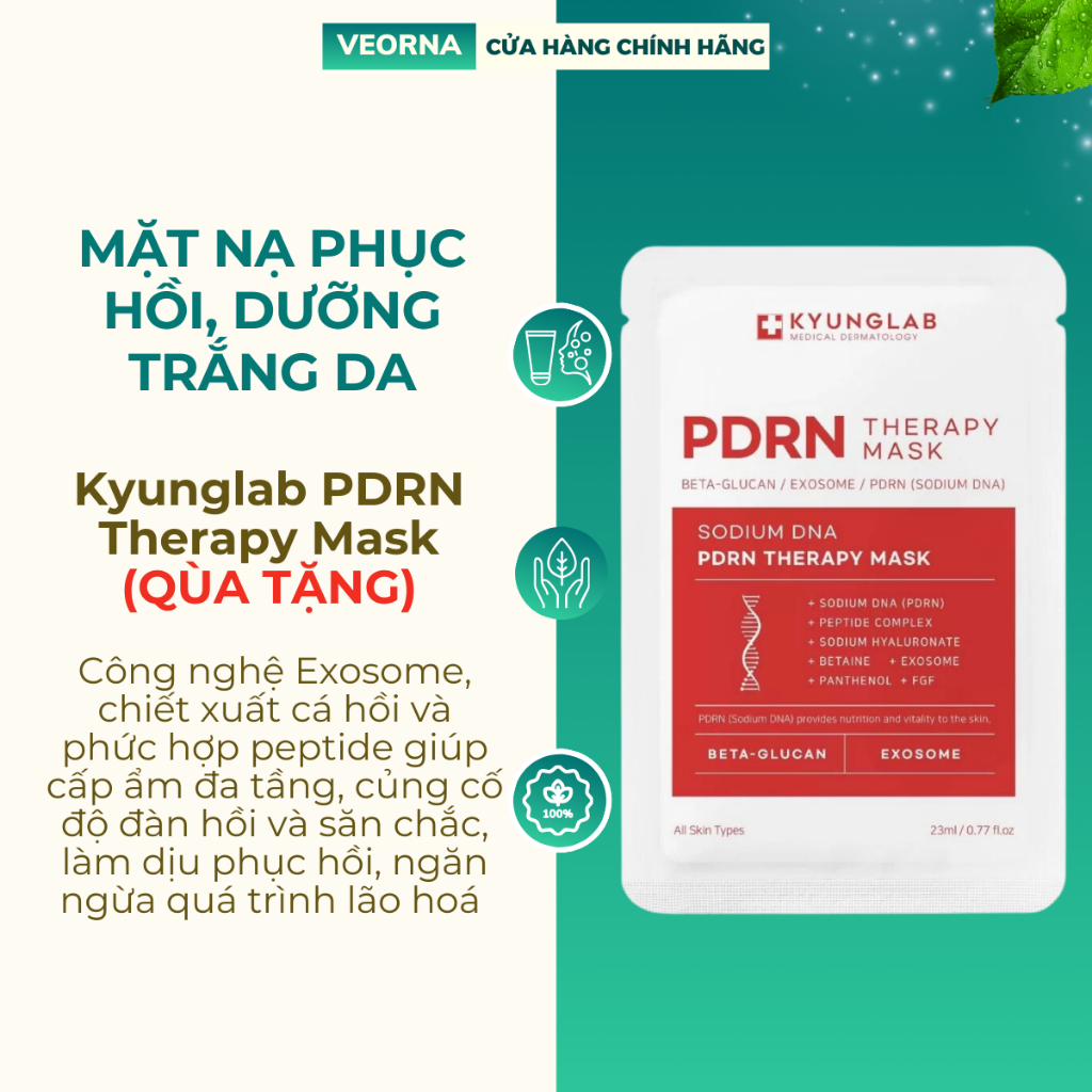 (QUÀ TẶNG KHÁCH HÀNG THÂN THIẾT) Mặt Nạ Phục Hồi Dưỡng Trắng Da Kyunglab PDRN Therapy Mask - 01 Miến