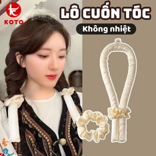 Thanh Uốn Tóc Xoăn Không Dùng Nhiệt Tặng Kẹp Tóc, Lô Cuốn Tóc Xoăn Sóng Nước Tự Nhiên Bồng Bềnh