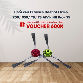 Chổi ven robot Ecovacs Deebot OZMO 920/950/900/T8/T8AIVI/T9/N8/X1Omni/N10/T10_Màu xám đen