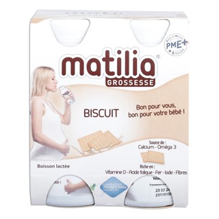 Sữa Bầu Matilia Vị Bích Quy/ Vani/ Dâu/ Socola (Lốc 4 Hộp)