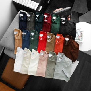 Áo Polo Nam Ngắn Tay Lcst Basic, Form Slim-Fit, chất vải cotton pique hãng, dày dặn, Hàng VNXK - PT55