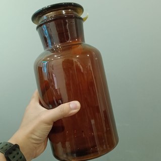 (Siêu lớn) Chai thủy tinh trắng, nâu MIỆNG RỘNG nắp đậy 1000ml, 2500ml
