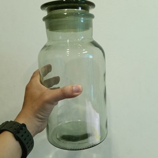 (Siêu lớn) Chai thủy tinh trắng, nâu MIỆNG RỘNG nắp đậy 1000ml, 2500ml