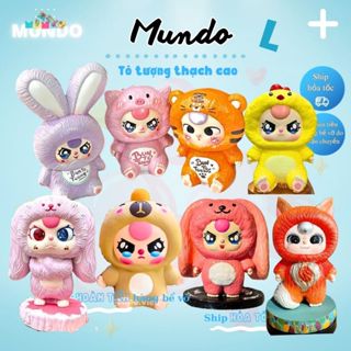 Tô Tượng Thạch Cao Mẫu Mới Combo Baby Three Size L, Tượng Thạch Cao MUNDO