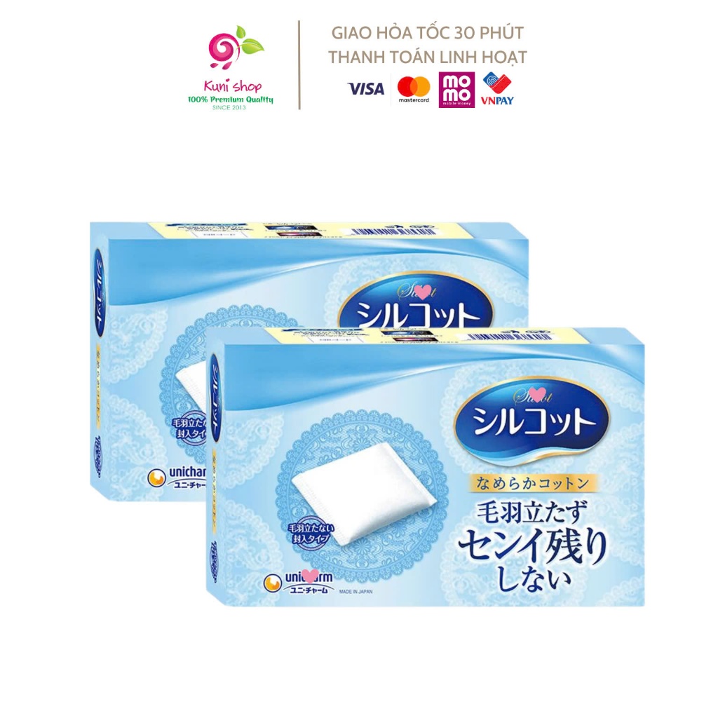 Bộ 2 hộp Silcot xanh dương