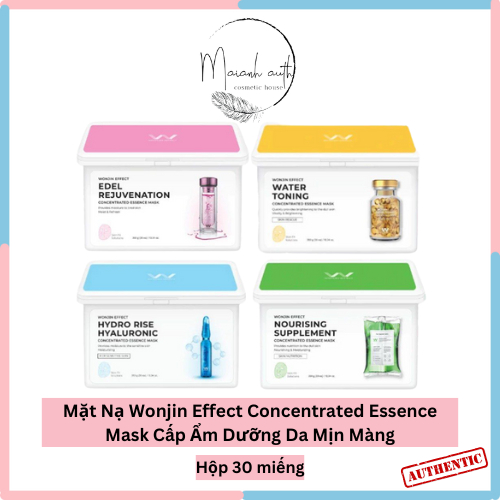 Hộp 30 Miếng Mặt Nạ Wonjin  Effect Hydro/ Mask Wonjin Enegy Essence Cấp Nước Mỗi Ngày 350g