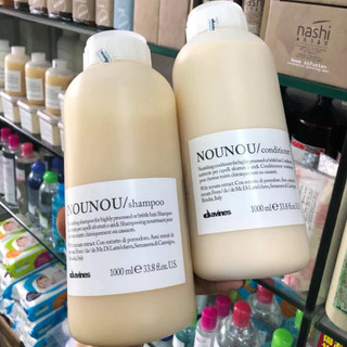 DAVINES NOUNOU gồm dầu gội, dầu xả cho tóc nhuộm, tẩy, tóc khô yếu 1000ml