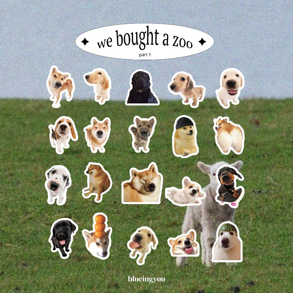 (𝙬𝙚 𝙗𝙤𝙪𝙜𝙝𝙩 𝙖 𝙙𝙤𝙜𝙚 𝙯𝙤𝙤) sticker set | set 20 sticker những chú doge dễ thương