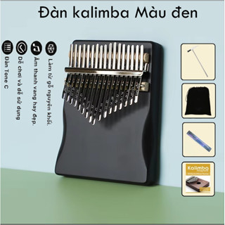 [CÓ SẴN] Đàn Kalimba Giá Rẻ PEPPARITA Gỗ Mahogany Nguyên Khối loại đàn kalimba 17 phím đàn kalimba màu đen