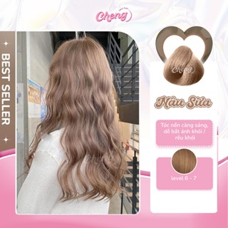 Thuốc Nhuộm Tóc Màu NÂU TRÀ SỮA, NÂU SỮA Không Tẩy | Chenglovehair, Chenglovehairs