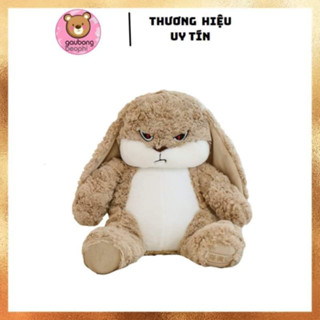 Gấu Bông Thỏ Mặt Quạu Ngồi/Nằm  Mắt Liếc Giận Dỗi Cute Hàng Cao Cấp Món Quà Cho Mọi Lứa Tuổi