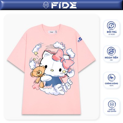 Áo thun FIDE phông unisex form rộng local brand nam nữ cổ tròn oversize - AT142