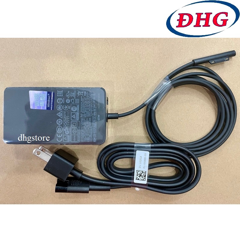 Sạc Microsoft Surface Go, Surface Pro X, Surface Book 1 Book 2, Surface Laptop 1 2 3, 65W 1706