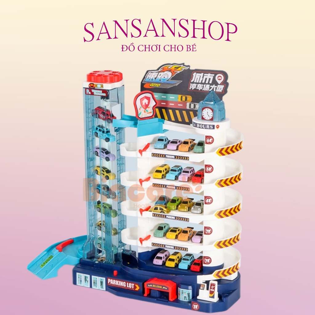 Bãi Đỗ Xe Ô Tô 5 Tầng Kèm Nhạc và Xe