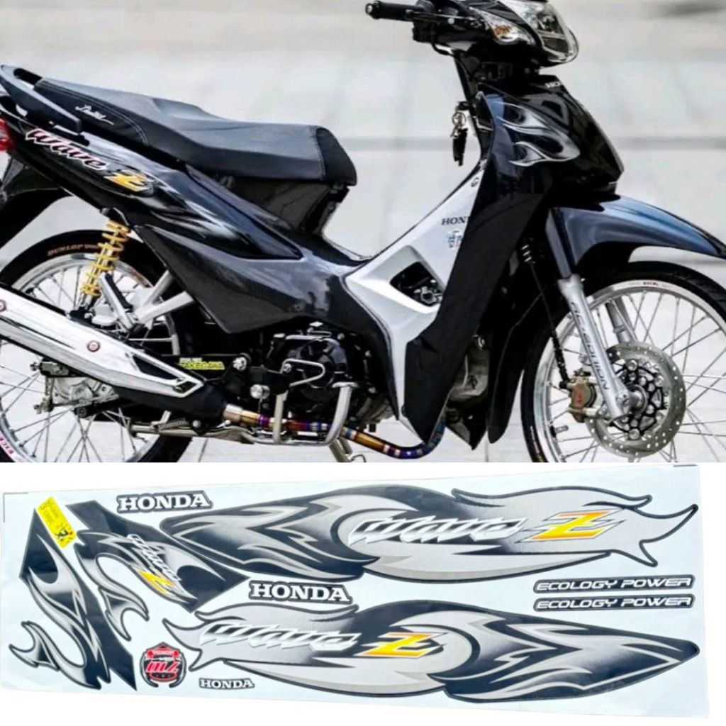 Tem Xe Wave Tem Dán Xe Wave Tem Lửa Chữ Z Dán Cho Wave 50/100/110