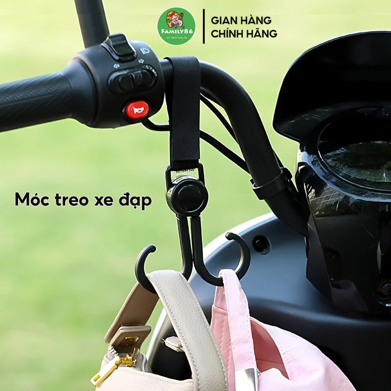 Móc Treo Xe Đạp, Móc Treo Đồ Đa Năng Gắn Xe Đẩy/ Xe Máy Điện - Giá Móc Treo Đồ Xe Đạp Thể Thao