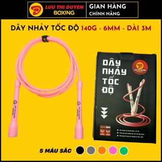 JumpRope - Dây Nhảy Thể Dục - Dây Nhảy Tốc Độ - Đường kính 6mm, 140g - SpeedRope - Lừu Thị Duyên Boxing