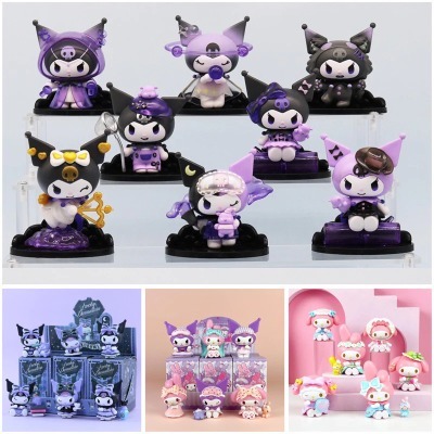   Xả rẻ  Set 6 Mô hình Kuromi Melody Hộp Quà Bí Ẩn Blind Box Full Box Đóng Hộp Set 6 Hộp Quà Bí Mật Quà Tặng Bất Ngờ 
