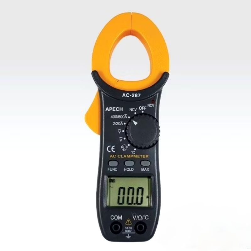 Ampe kìm số điện tử APECH AC-287, đo điện áp, điện trở, thông mạch, nhiệt độ và phát hiện điện áp NCV