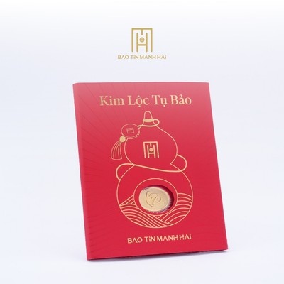 Thẻ quà tặng vàng 24K Kim Lộc Tụ Bảo - Hồ Lô Tụ Lộc vượng khí sinh phú quý Bảo Tín Mạnh Hải