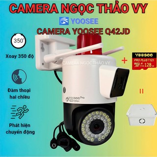  CAMERA YOOSEE Q42JD PRO FHD - 2 MẮT XEM 2 KHUNG HÌNH CÙNG LÚC - CÓ ĐÈN BÁO ĐỘNG - HÌNH ẢNH RÕ NÉT - ĐẦY ĐỦ TÍNH NĂNG 