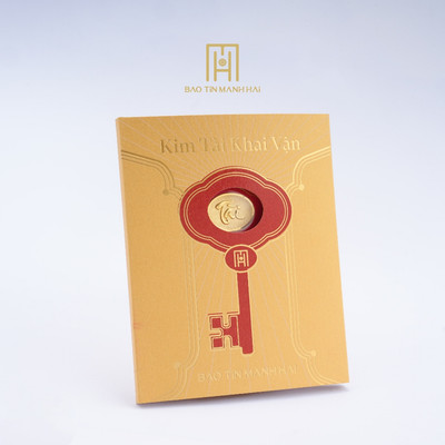 Thẻ quà tặng vàng 24K Kim Tài Khai Vận - khai mở tài vận đón lộc an khang Bảo Tín Mạnh Hải