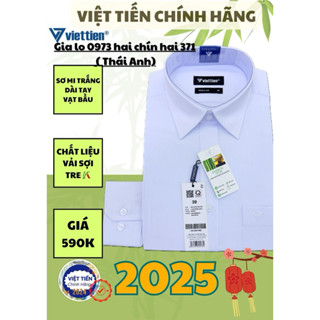 ÁO SƠ MI TRẮNG VẠT BẦU Dài tay và Ngắn tay, form Regular,Chất liệu vải sợi Tre Shop VIỆT TIẾN Chính Hãng