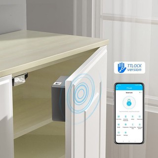  UL-T04 Khóa tủ mở bằng thẻ từ dành cho ngăn kéo tủ hồ sơ cánh cửa lùa - dễ dàng lắp đặt không cần khoan lỗ 