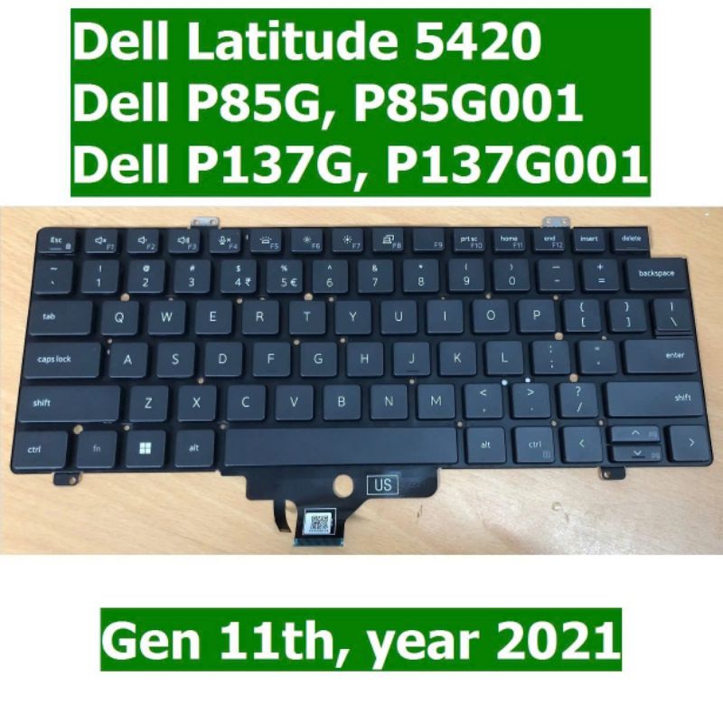 Bàn phím laptop Dell Latitude 5420 Gen 11th  Dell P85G  Dell P85G001  Dell P137G  P137G001  Keyboard