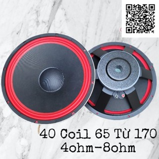Loa Bass 40 Coil 65 Từ 170 Sườn Nhôm 4ohm 8ohm (1 Chiếc)
