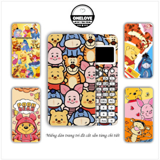Miếng dán cho máy tính Casio fx 570 , fx 580 , fx 880 ,...in hình gấu Pooh đã cắt sẵn từng chi tiết in hình theo yc
