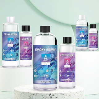 Keo Epoxy Resin AB 1000ml keo loại cứng siêu trong ít bọt chống ngả vàng làm đồ thủ công trang sức đúc khuôn 