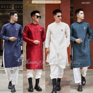  Áo dài Nam cách tân Vân Hoa truyền thống thiết kế cao cấp sang trọng ADC837 chụp hình dự tiệc cưới lễ Tết đẹp 