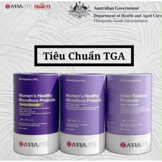    HOẢ TỐC   Men Vi Sinh Phụ Khoa Arravite Úc lợi khuẩn Ngăn Nấm Ngứa hỗ trợ sức khoẻ Vùng Kín Đường Ruột 