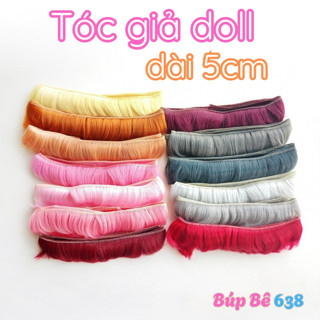 tóc giả ngắn cho búp bê ob/blythe dài 5cm cuộn 100cm về 24 màu basic