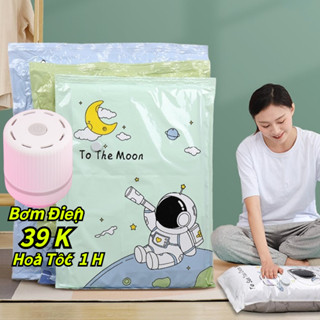 Túi hút chân không đựng quần áo [MẪU MỚI 2023], túi đựng chăn màn mền gấp gọn, chống mốc