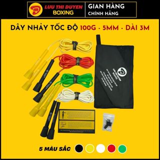 Dây Nhảy Thể Dục - Dây nhảy tốc độ cho bé - Trọng Lượng 100g - 5mm - Lừu Thị Duyên Boxing