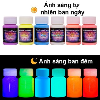 Sơn Dạ Quang Phát Sáng Mạnh 20ml Dùng Trong Nghệ Thuật Hội Hoạ Thủ Công