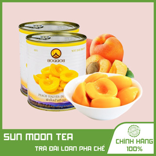 Đào ngâm Bobbod Thái Lan 825g đào giòn ngon dùng trong pha chế hoặc ăn trực tiếp