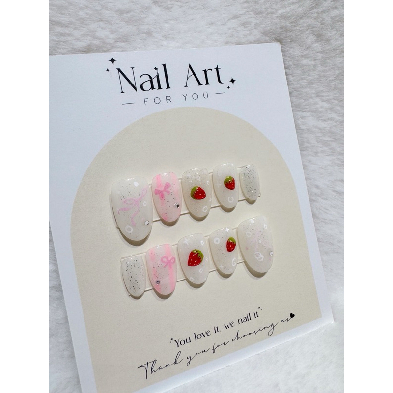 Nailbox thiết kế style Hàn dễ thương (design by Chang)