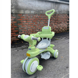 Xe đạp 3 bánh có cần đẩy có nhạc đèn 618 Baby carriage - XE ĐẠP 3 BÁNH CÓ CẦN ĐẨY  618 CHO BÉ