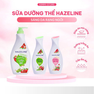  Sữa dưỡng thể HAZELINE Matcha & Lựu Đỏ Yến mạch dâu tằm 230ml  370ml 