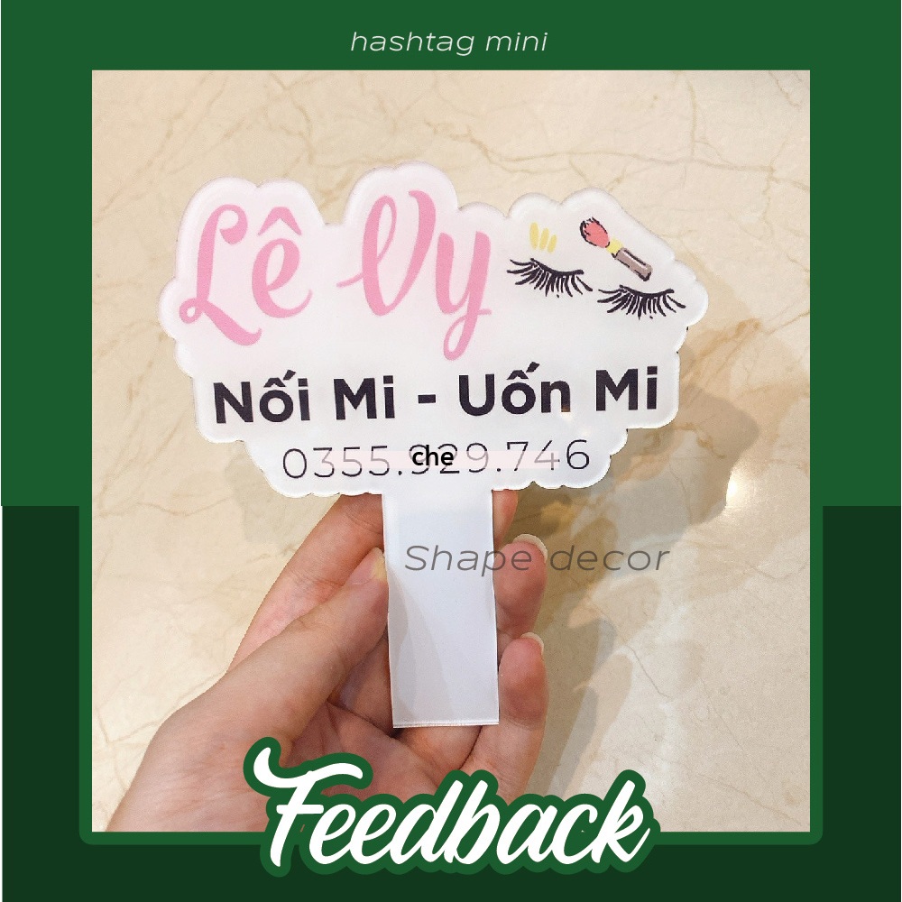 hastag mini làm theo yêu cầu